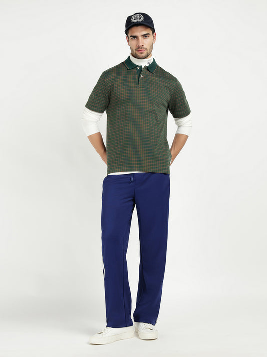 Gant Men Green Solid Polo Tshirt