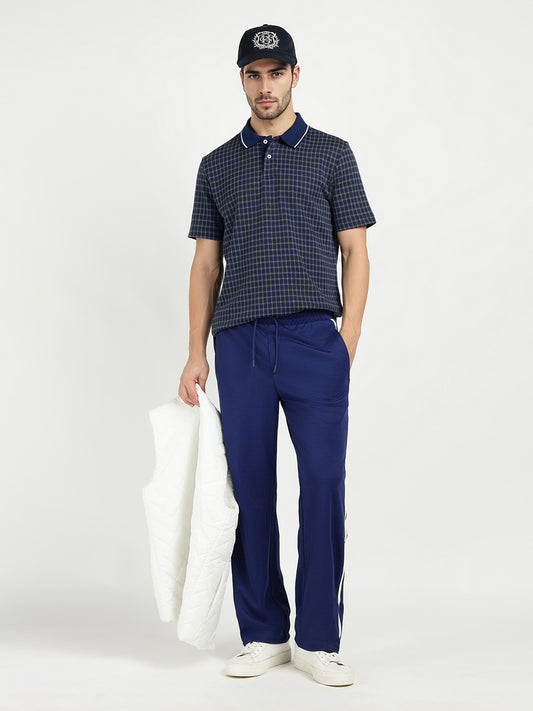 Gant Men Blue Solid Polo Tshirt