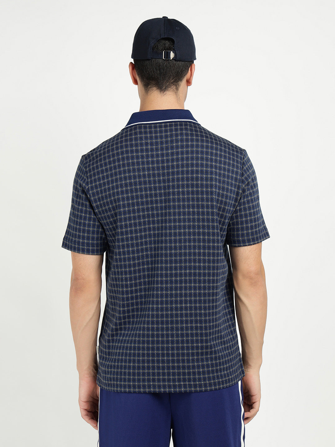 Gant Men Blue Solid Polo Tshirt