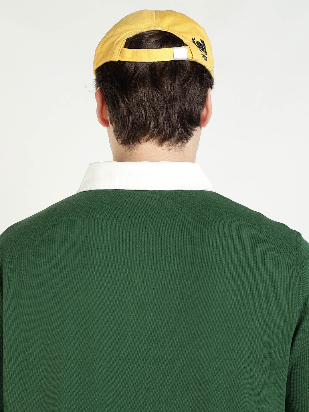 Gant Men Green Solid Collar Sweatshirt