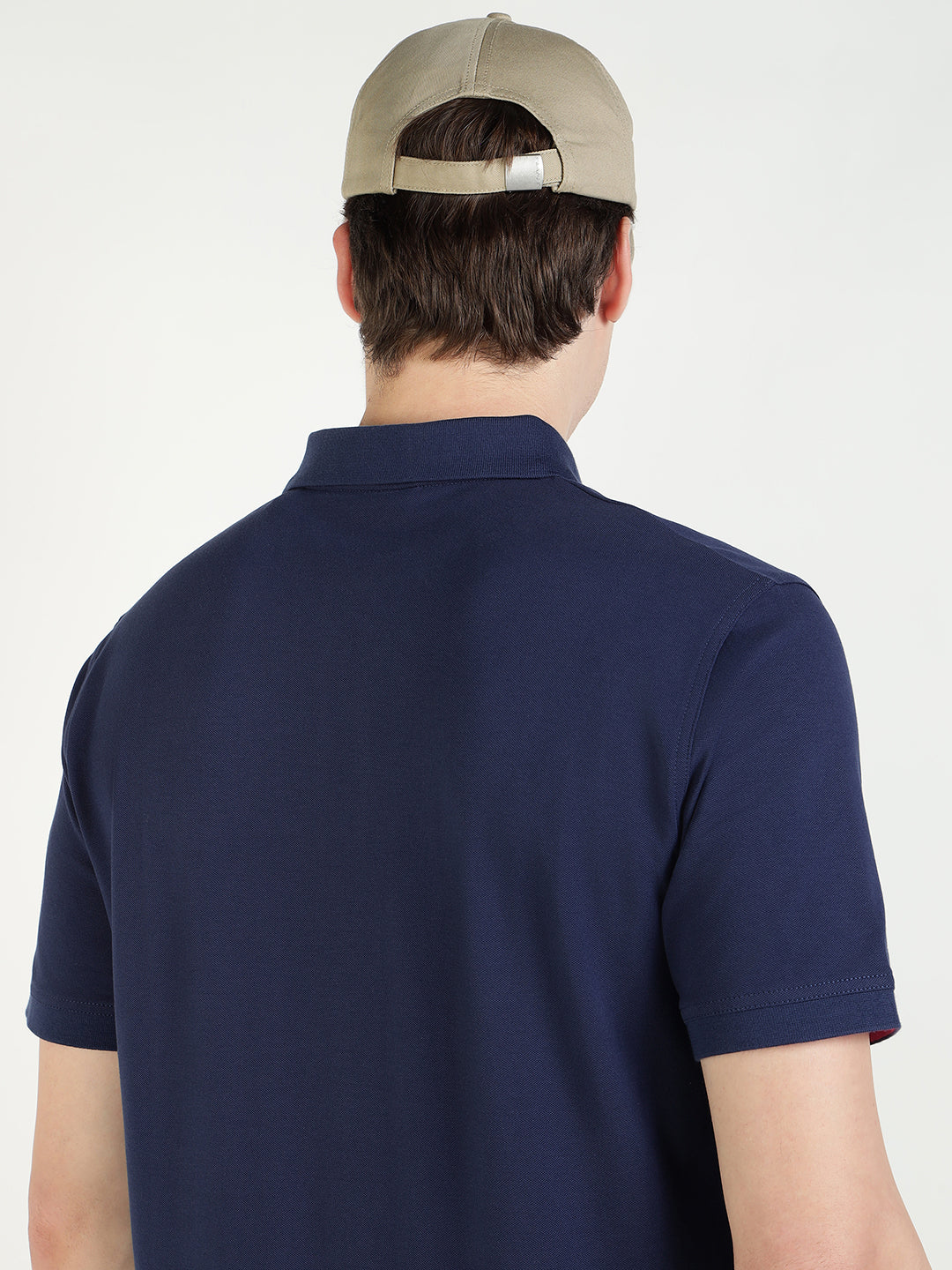 Gant Men Blue Solid Polo Tshirt