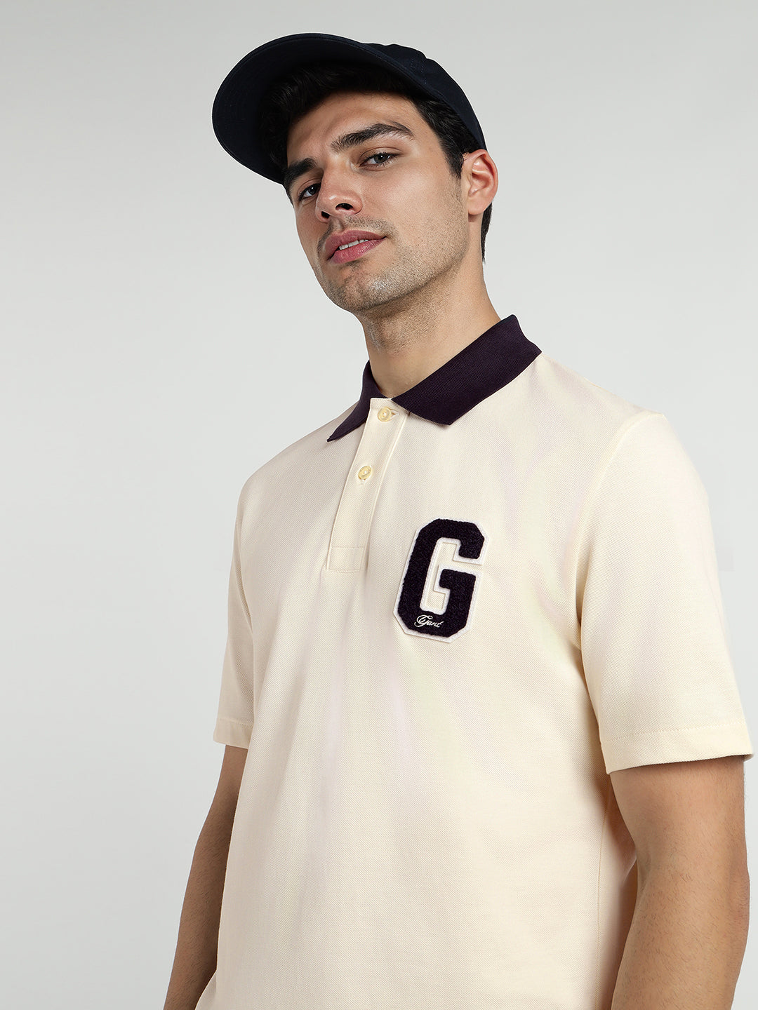 Gant Men Cream Polo Tshirt