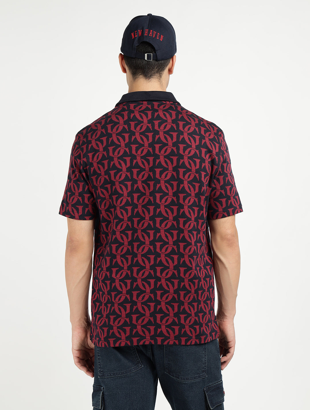 Gant Men Blue Printed Polo Tshirt