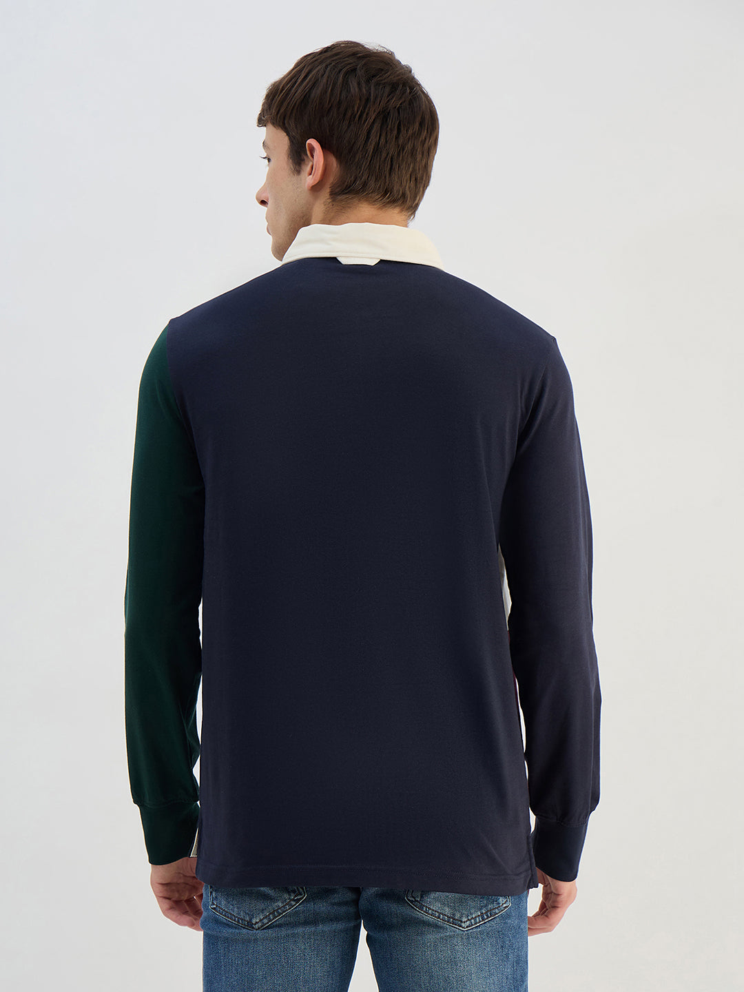 Gant Men Blue Logo Pure Cotton Collared Ruggers