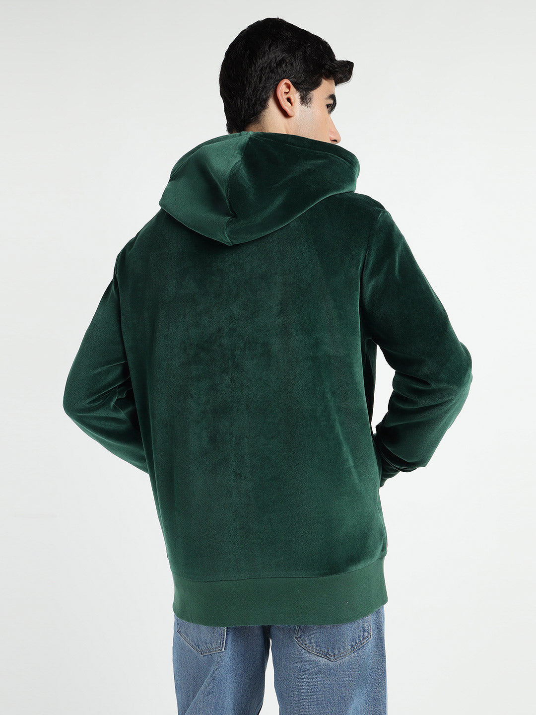 Gant Men Green Printed Hooded Sweatshirt