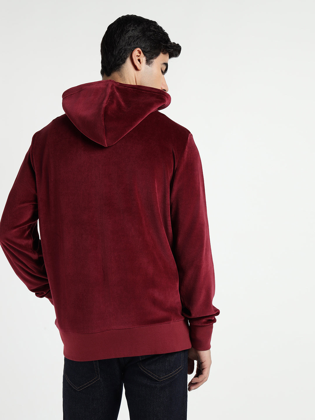Gant Men Red Printed Hooded Sweatshirt