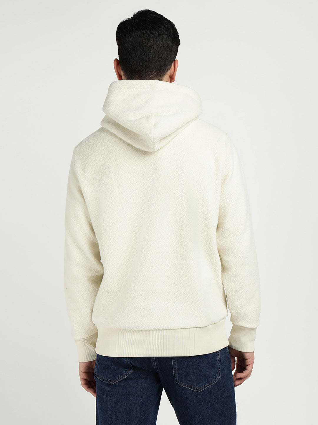 Gant Men Cream Solid Hooded Sweatshirt
