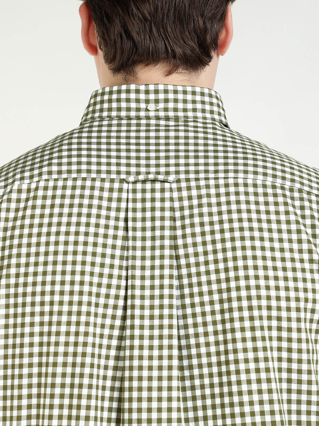 Gant Men Green Checks Collar Shirt
