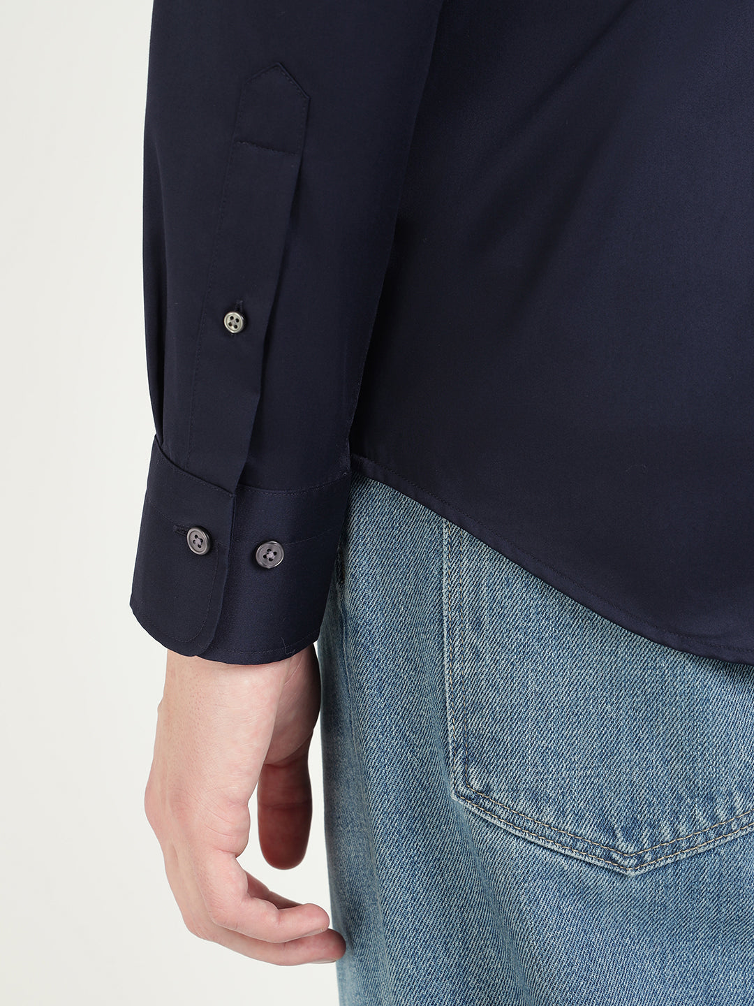 Gant Men Blue Solid Collar Shirt