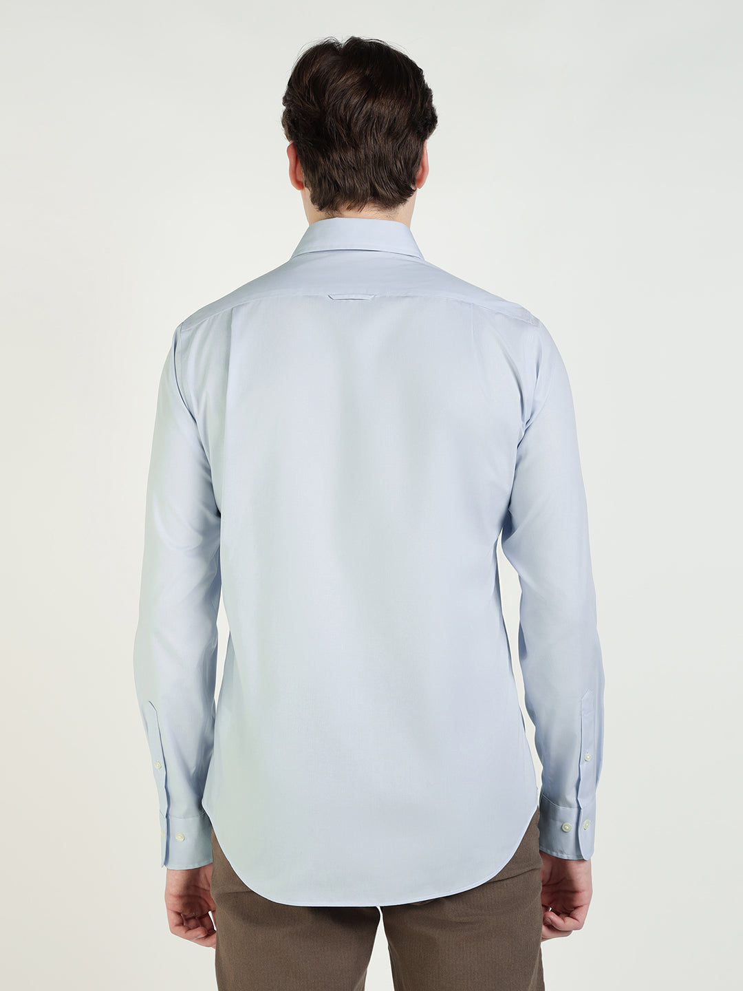 Gant Men Blue Solid Collar Shirt
