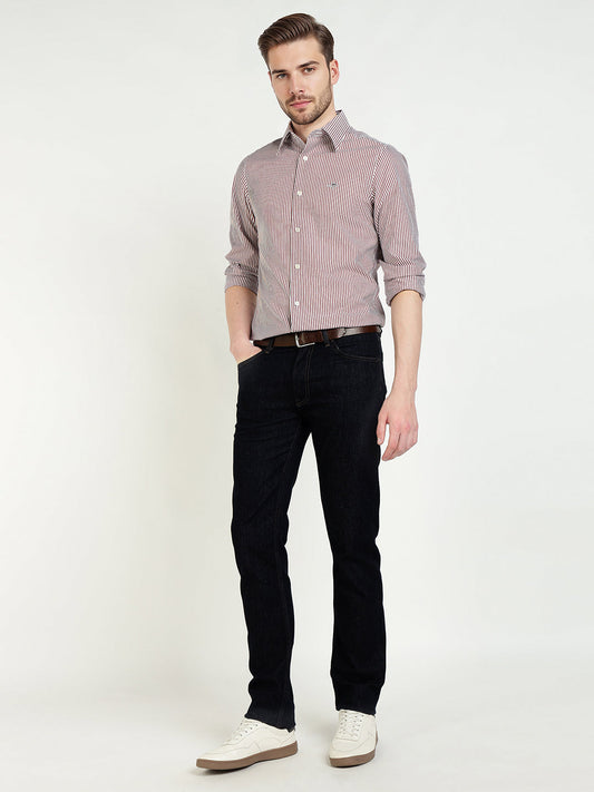Gant Men Slim Red Striped Poplin Shirt