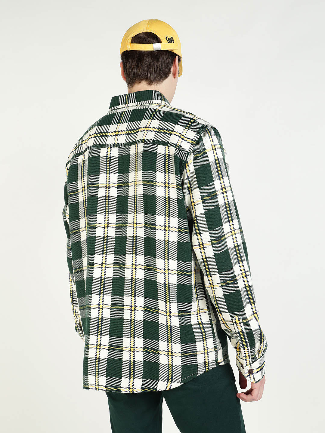 Gant Men Green Checks Collar Shirt