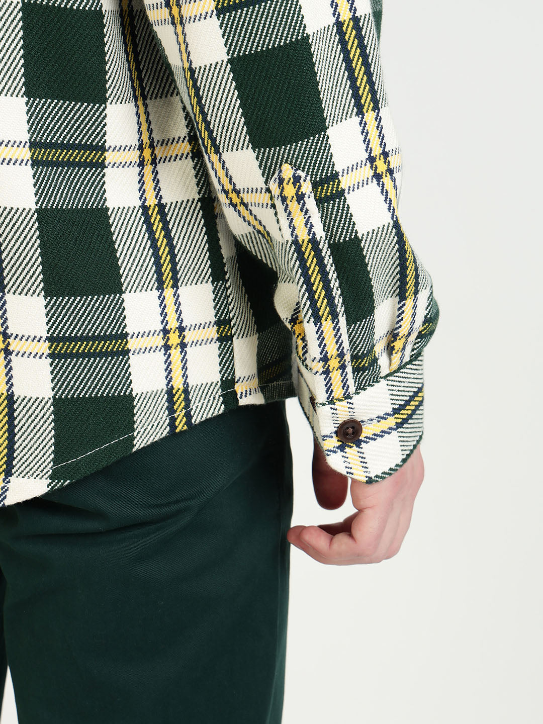 Gant Men Green Checks Collar Shirt