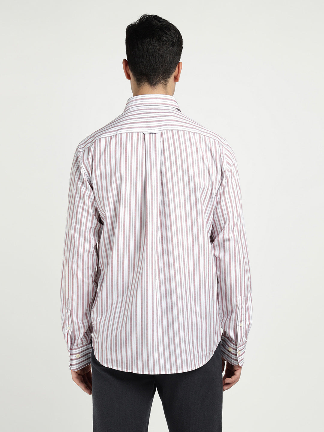 Gant Men Red Striped Collar Shirt