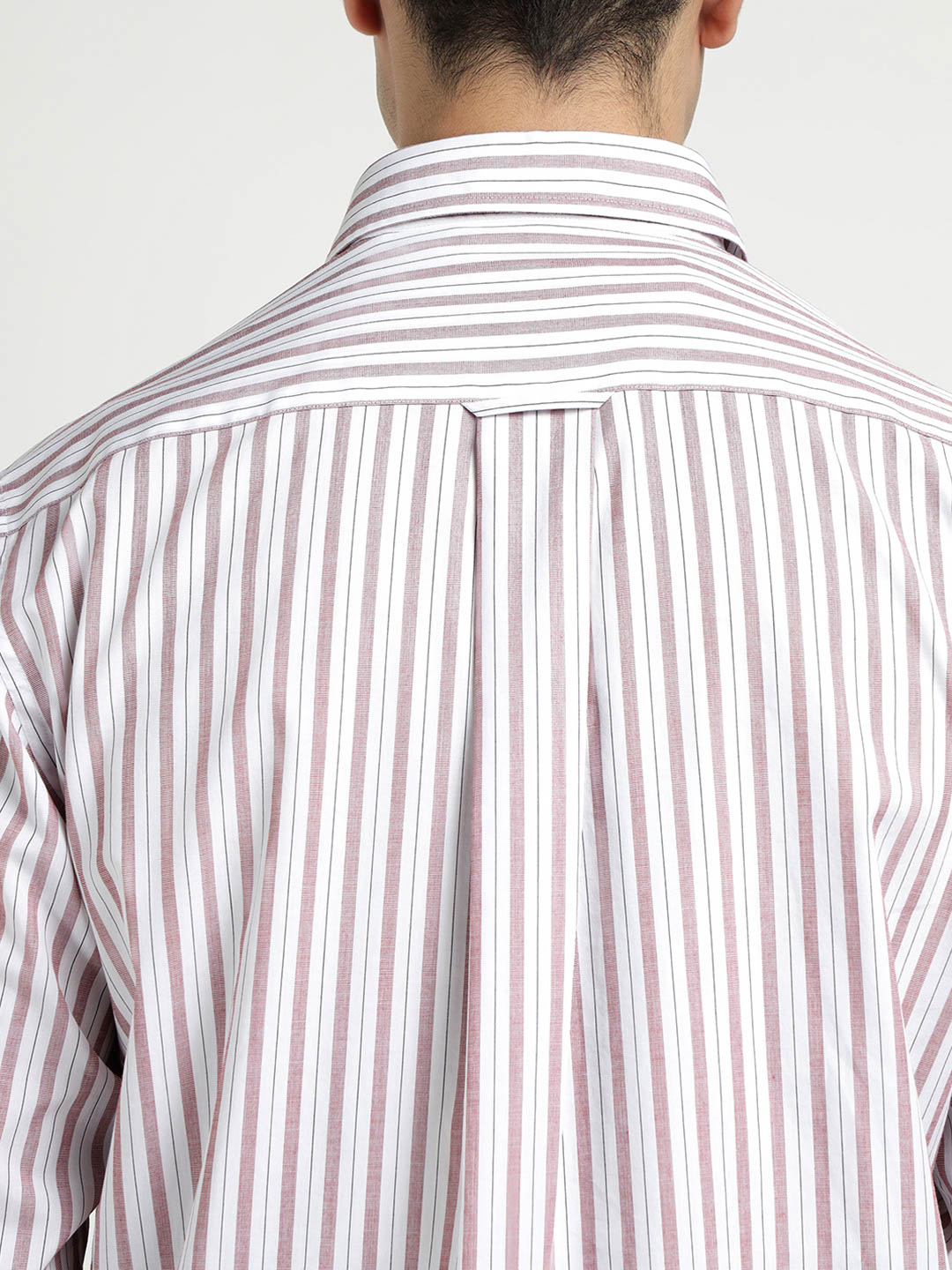 Gant Men Red Striped Collar Shirt