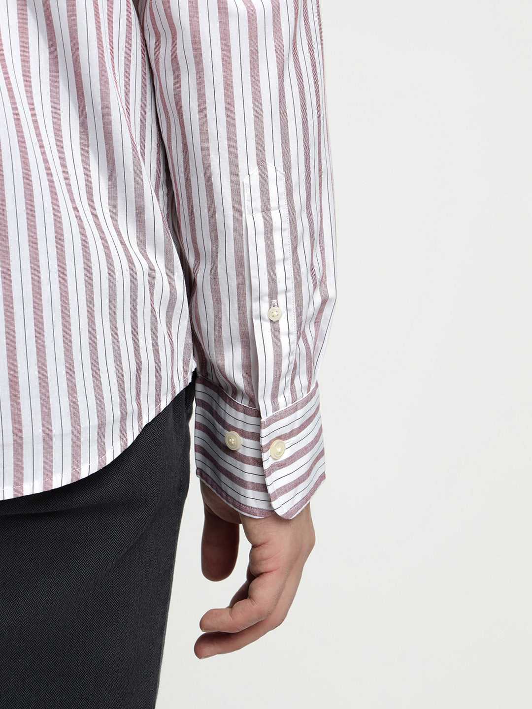 Gant Men Red Striped Collar Shirt