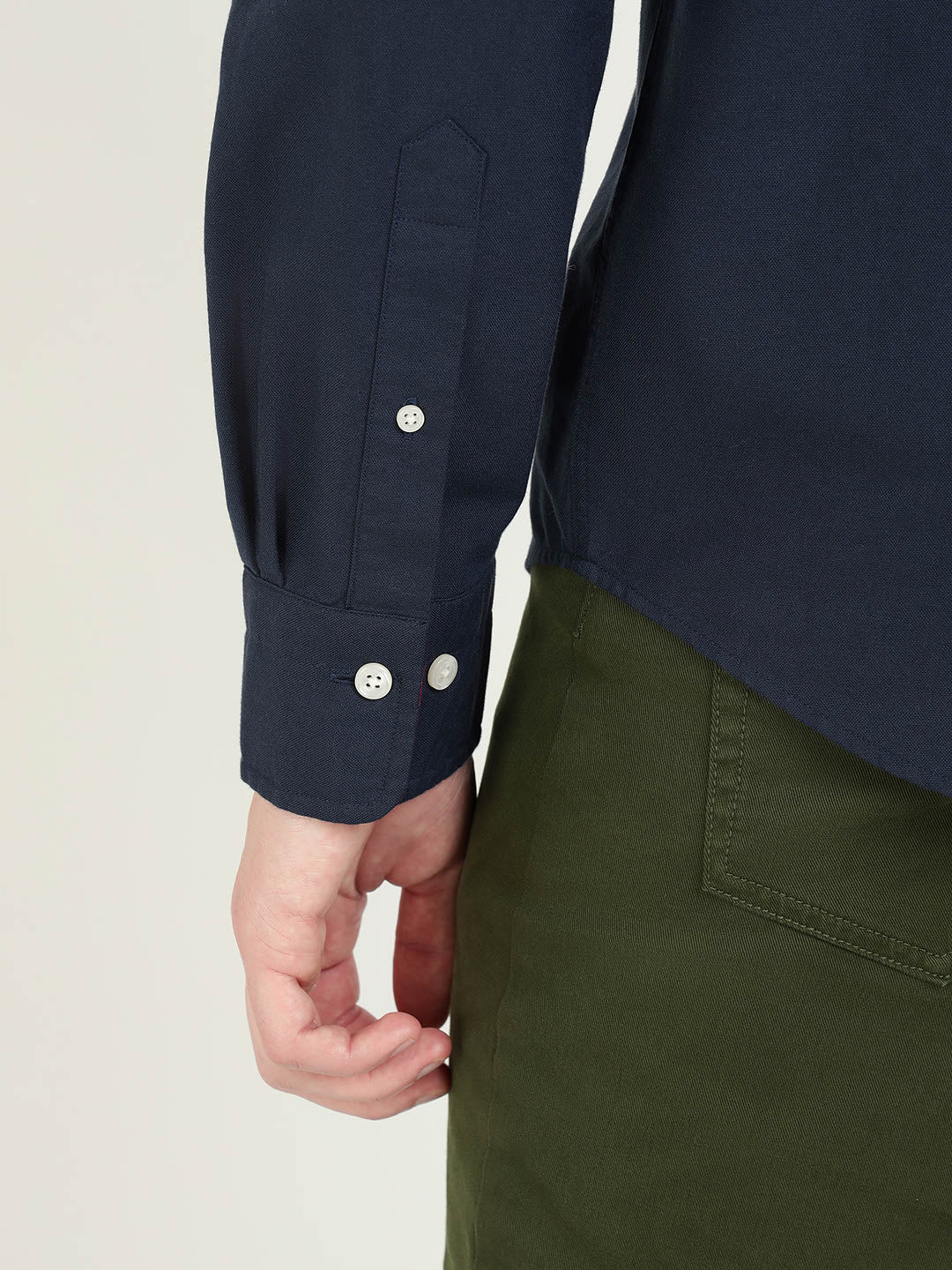 Gant Men Blue Solid Collar Shirt