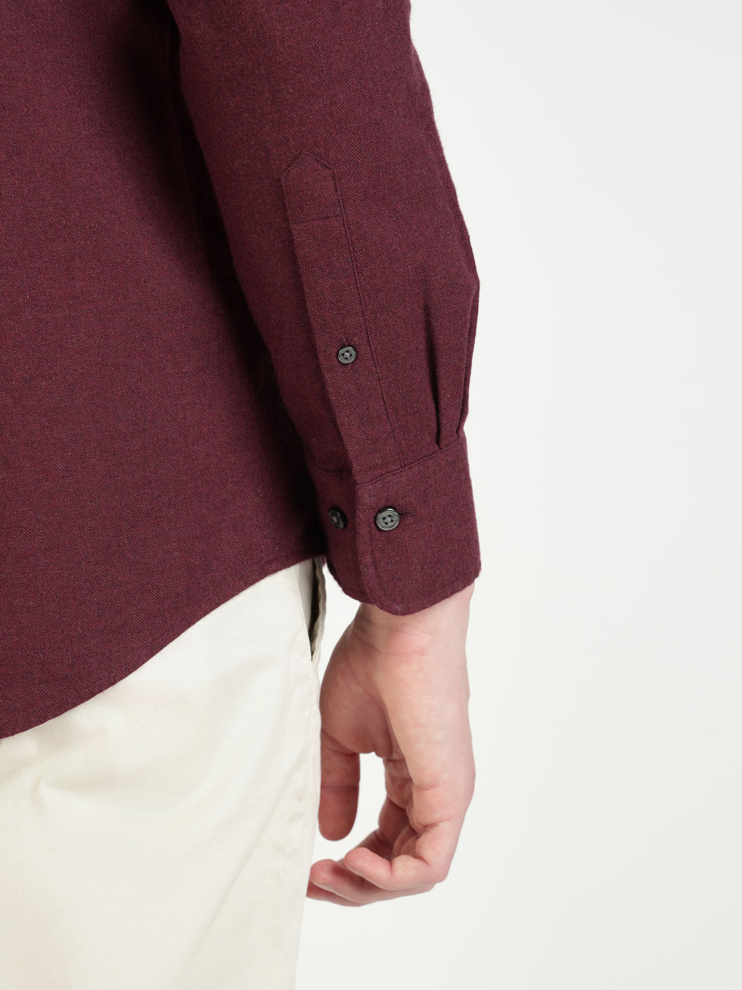 Gant Men Red Solid Collar Shirt