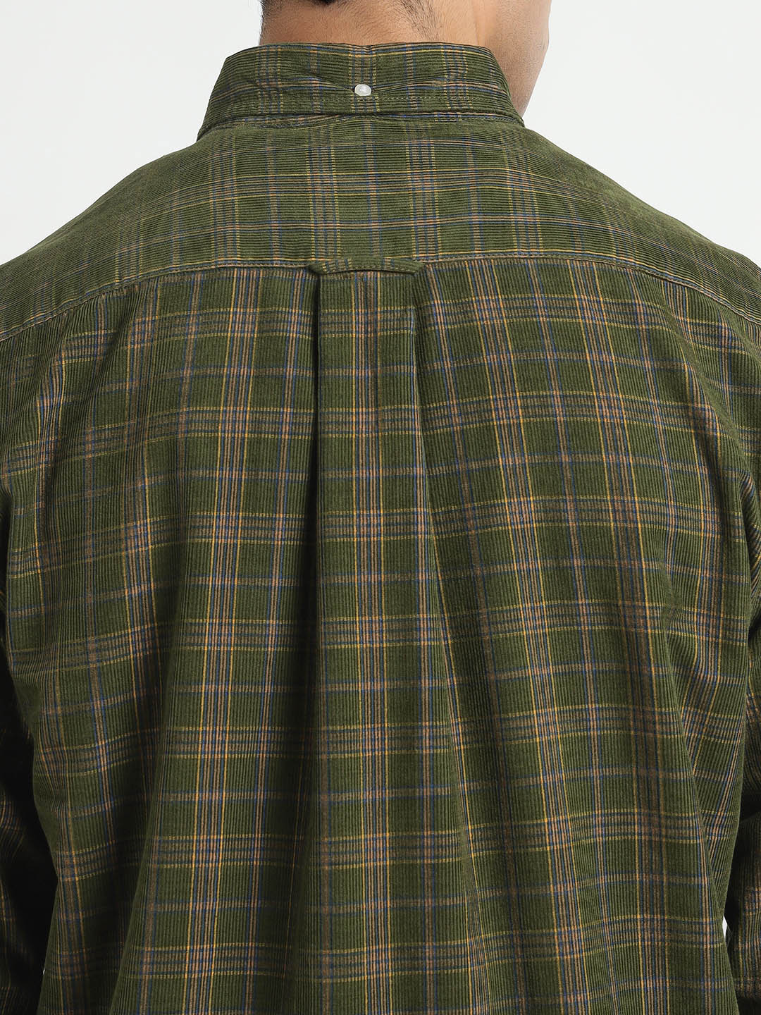 Gant Men Green Checks Collar Shirt