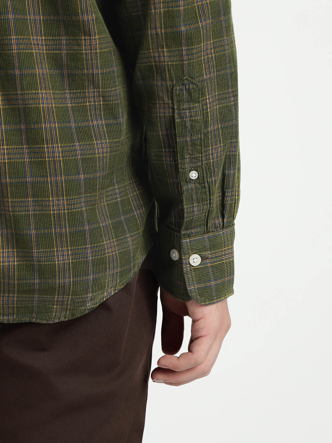 Gant Men Green Checks Collar Shirt
