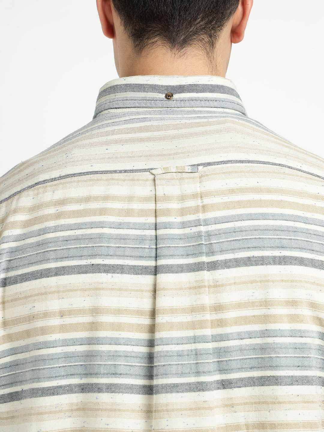 Gant Men Blue Striped Collar Shirt