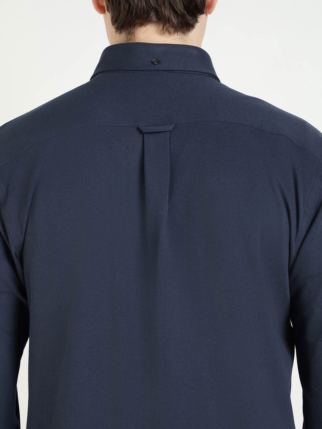 Gant Men Blue Solid Collar Shirt