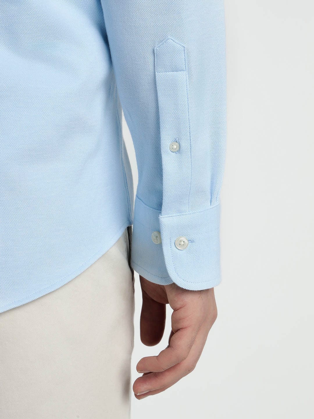 Gant Men Blue Solid Collar Shirt