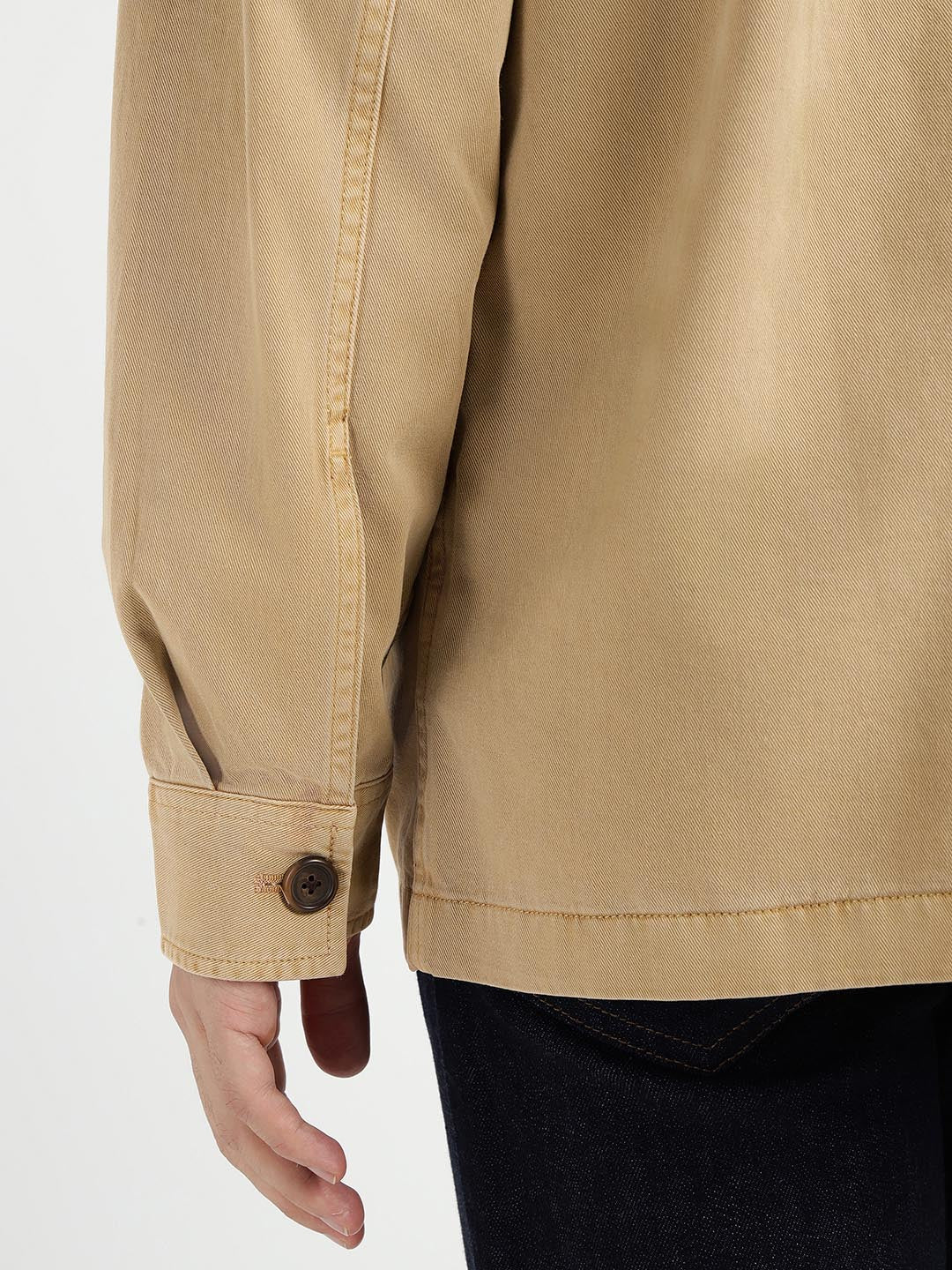 Gant Men Beige Solid Collar Shirt
