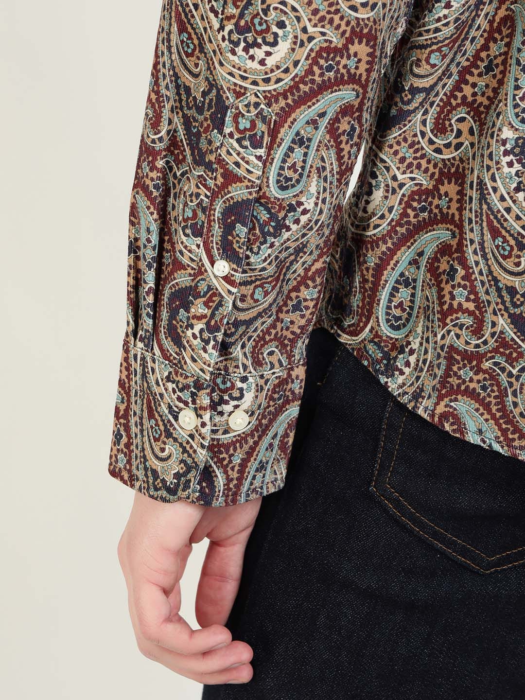 Gant Men Red Printed Collar Shirt