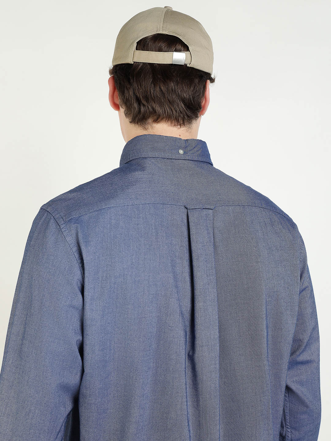 Gant Men Blue Solid Collar Shirt