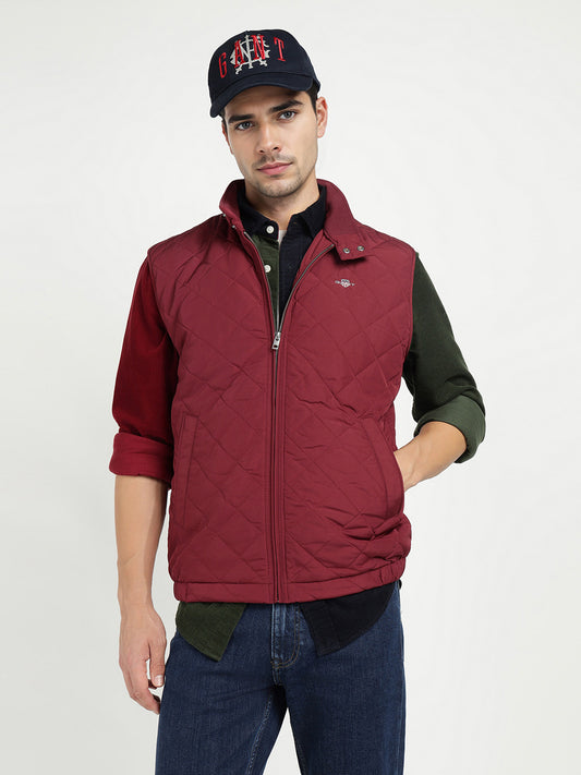 Gant Men Red Solid Collar Jacket