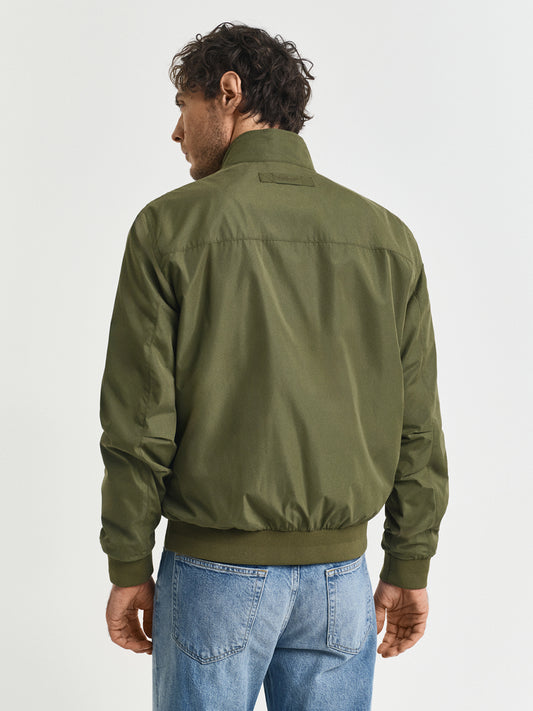 Gant Men Green Solid Collar Jacket