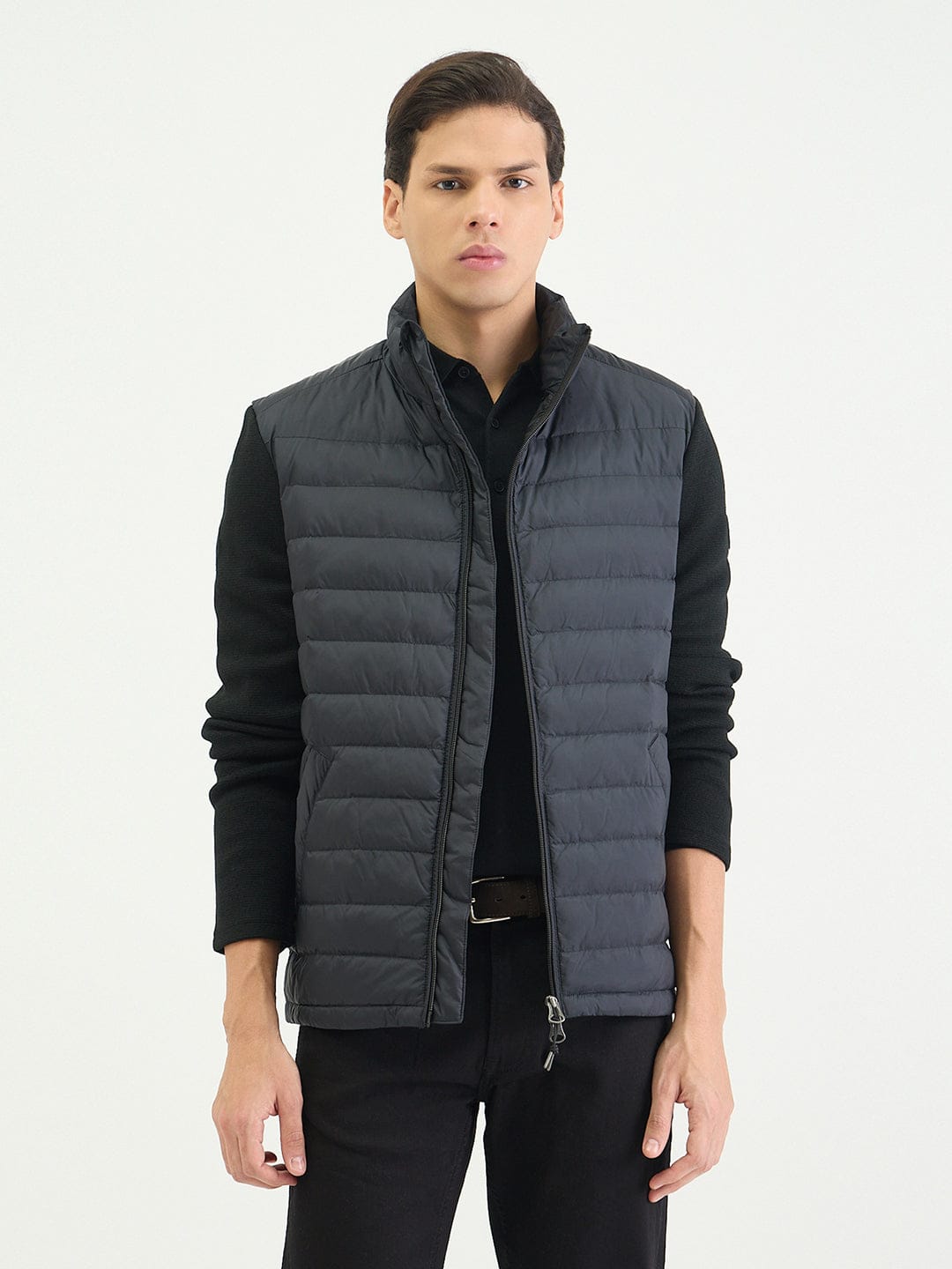 Gant Men Regular Dark Charcoal Black Quilted Jacket