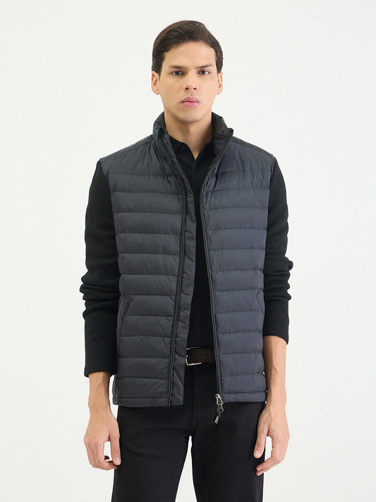 Gant Men Regular Dark Charcoal Black Quilted Jacket