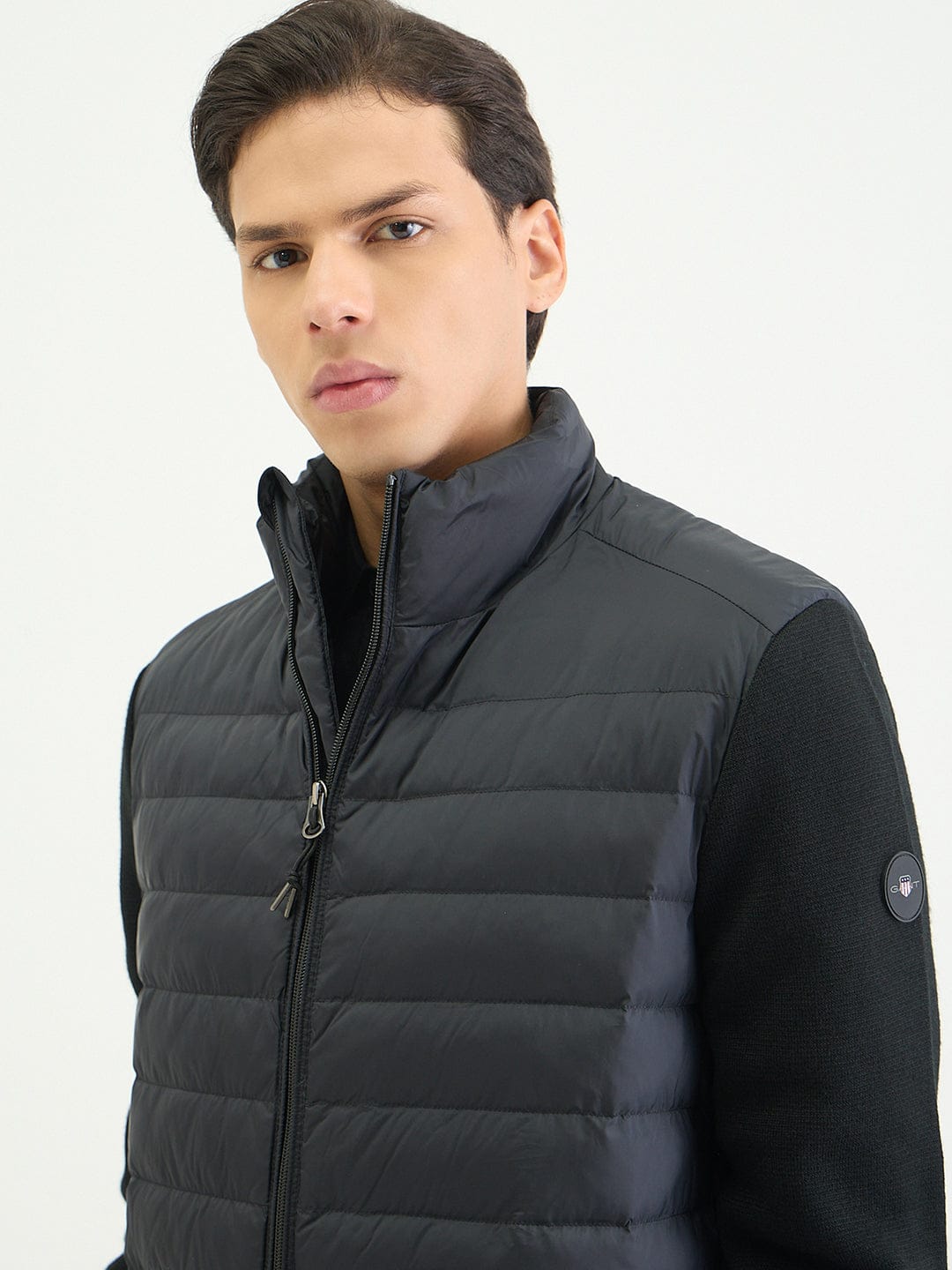 Gant Men Regular Dark Charcoal Black Quilted Jacket