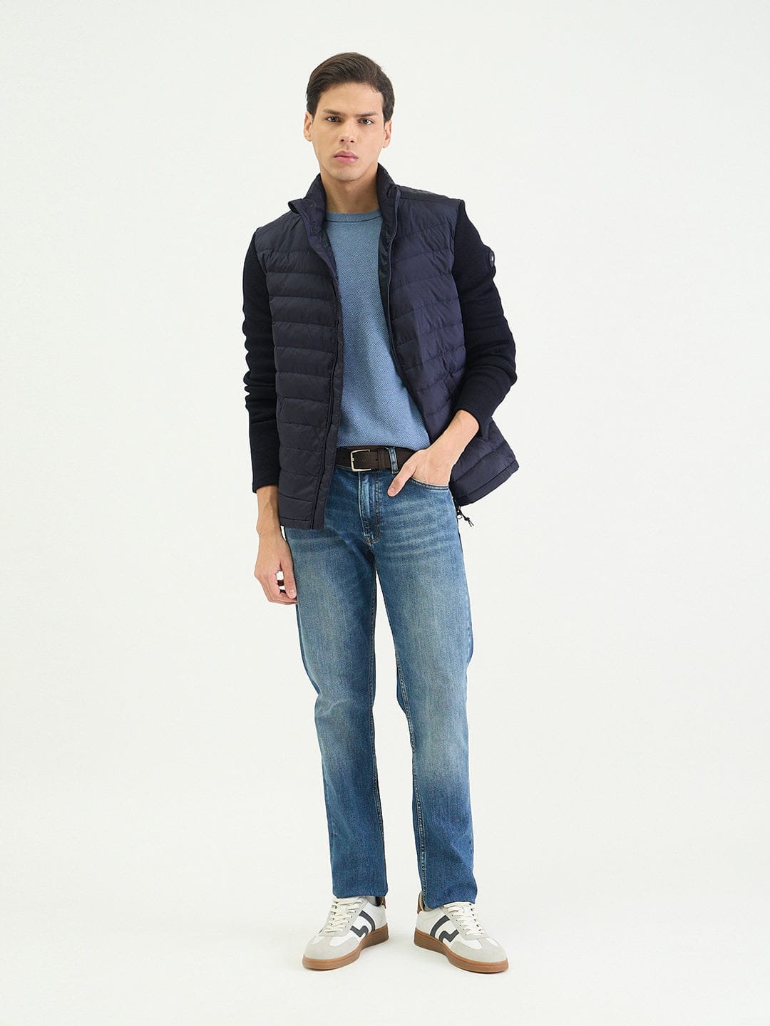 Gant Men Regular Navy Blue Quilted Jacket