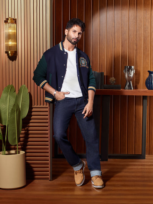 Gant Men Regular Multicolour Logo Wool Mix Varsity Jacket