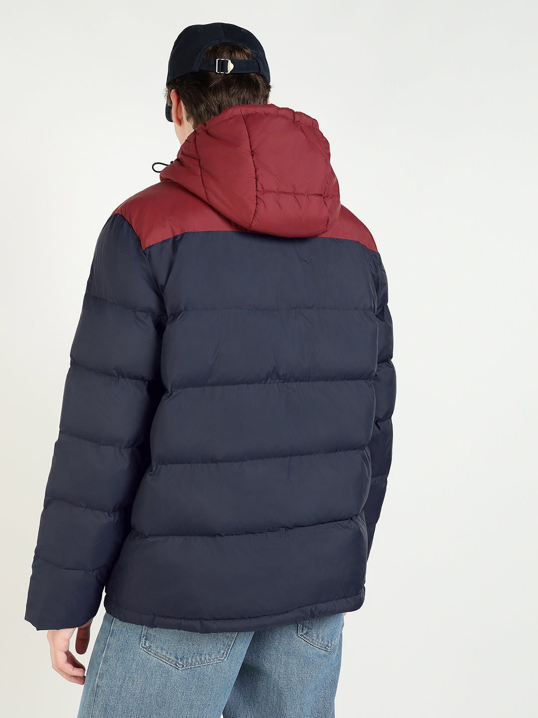 Gant Men Blue Coloublocked Collar Jacket