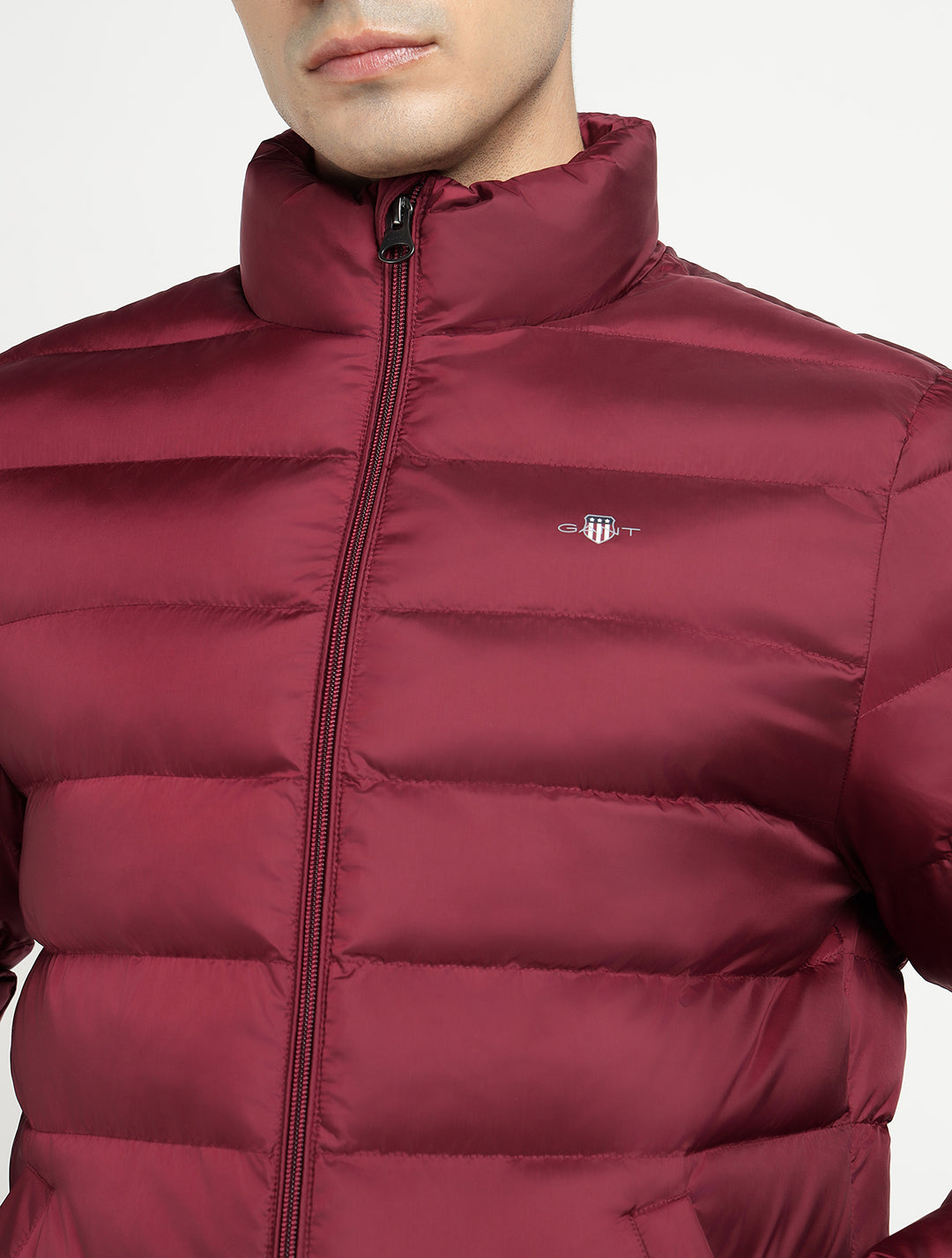 Gant Men Red Solid Collar Jacket