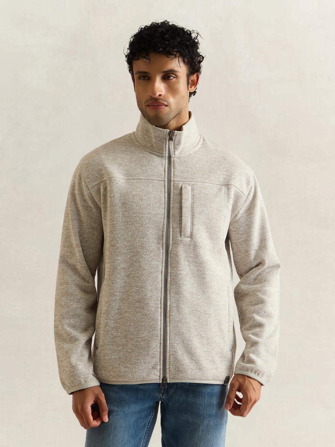 Gant Men Grey Solid Regular Fit Jacket