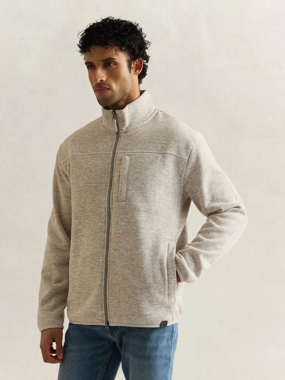 Gant Men Grey Solid Regular Fit Jacket