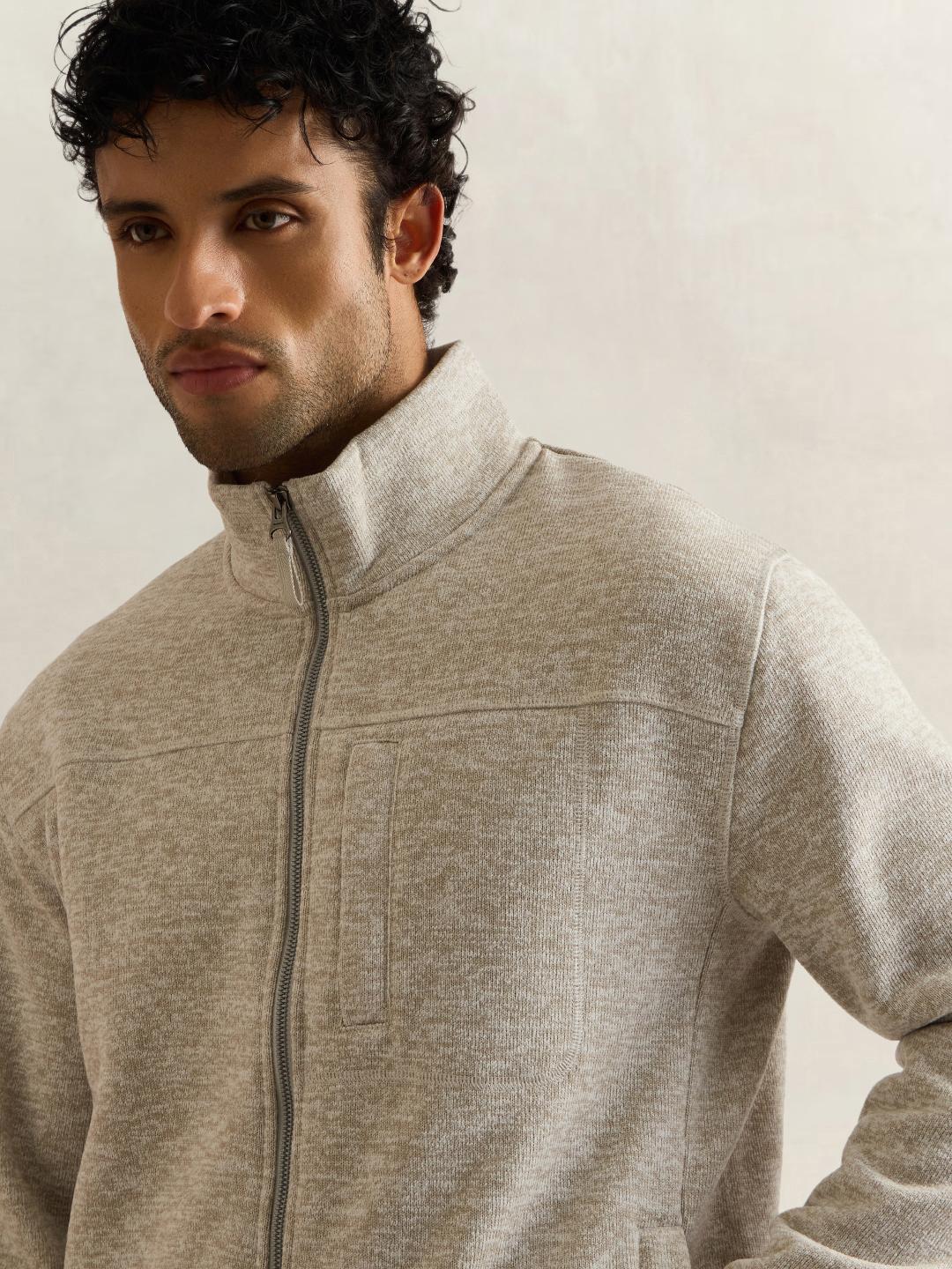 Gant Men Grey Solid Regular Fit Jacket