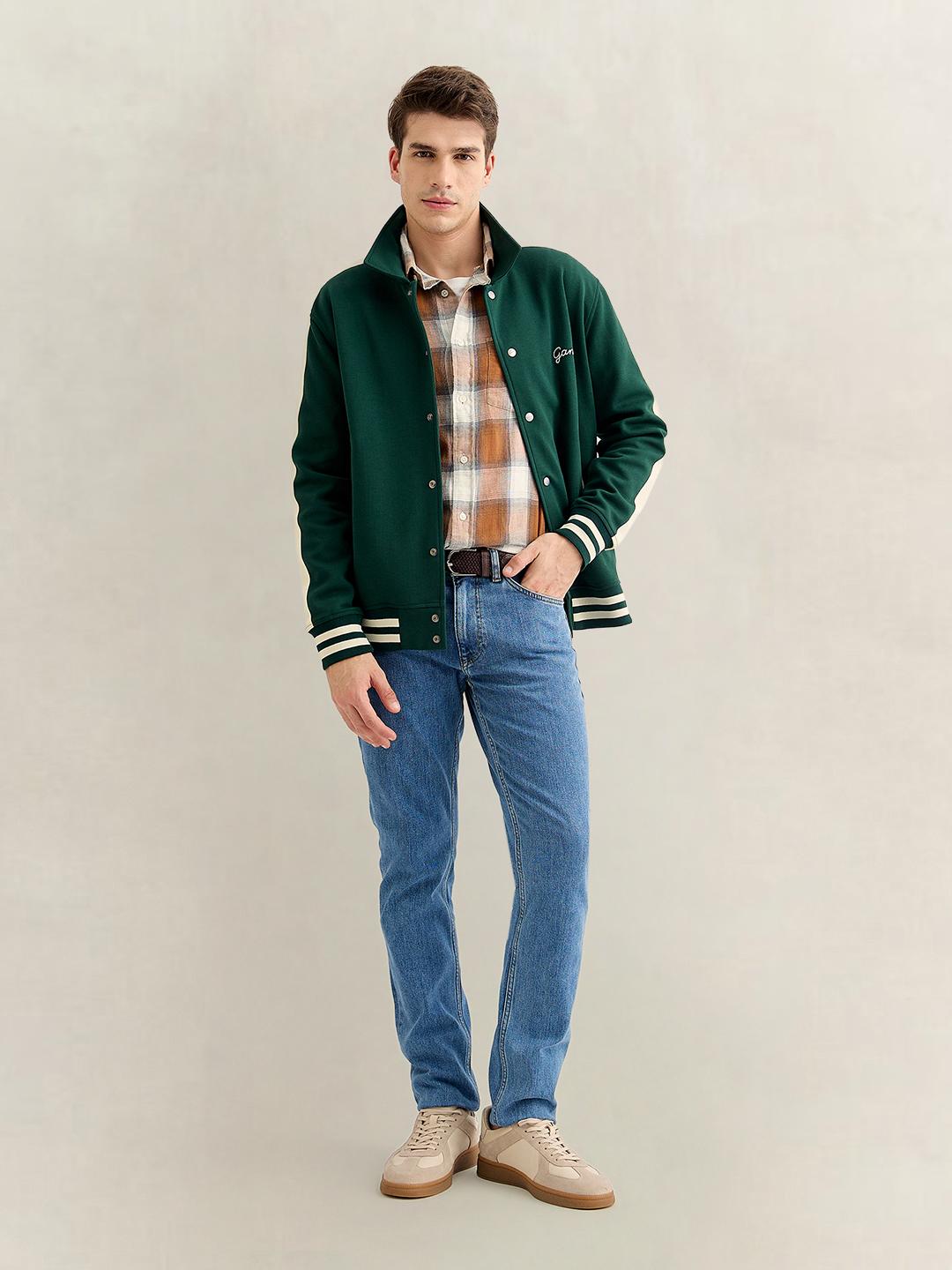 Gant Men Green Regular Fit Solid Jacket