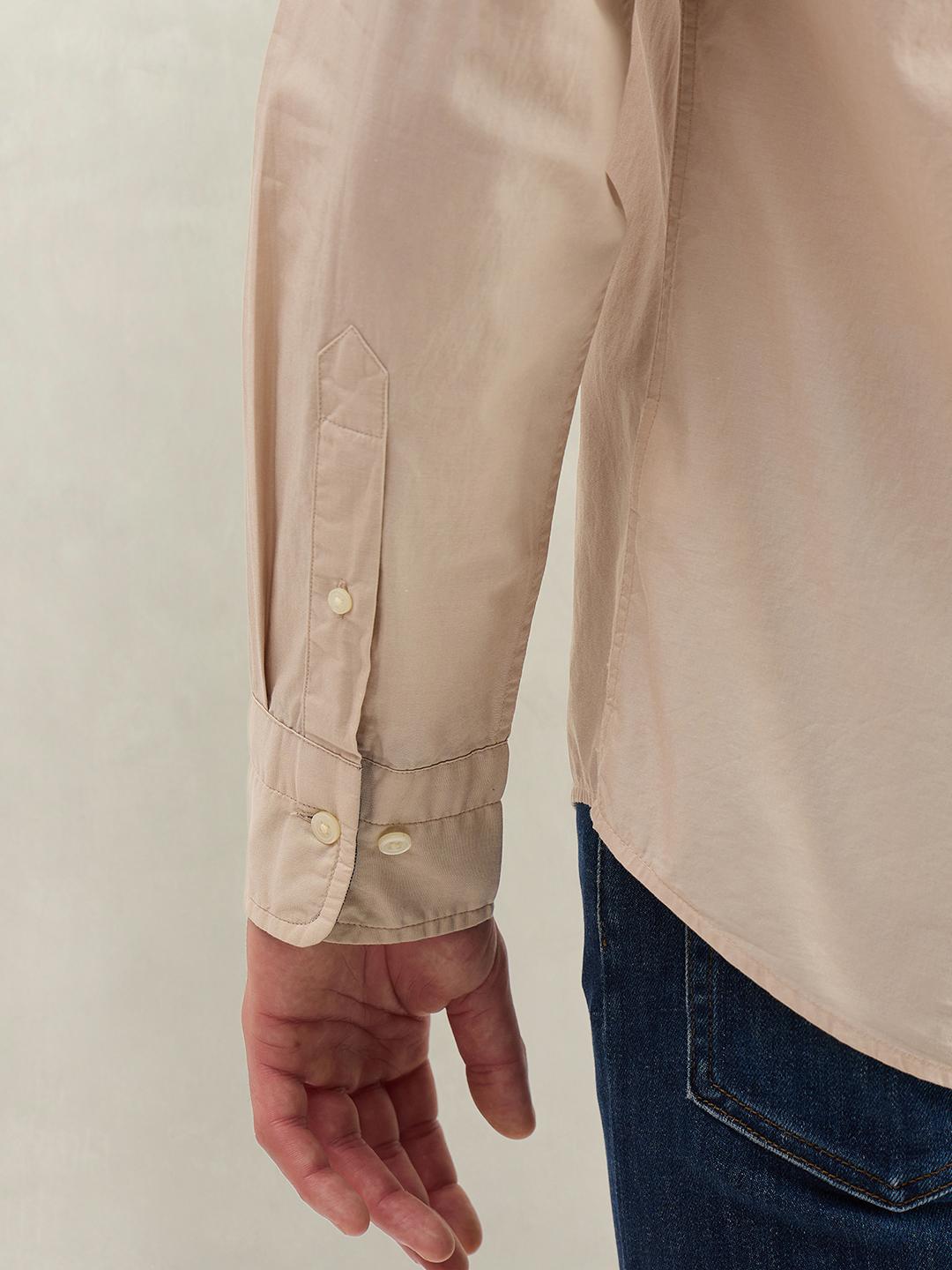 Gant Men Beige Printed Regular Fit Cotton Shirt