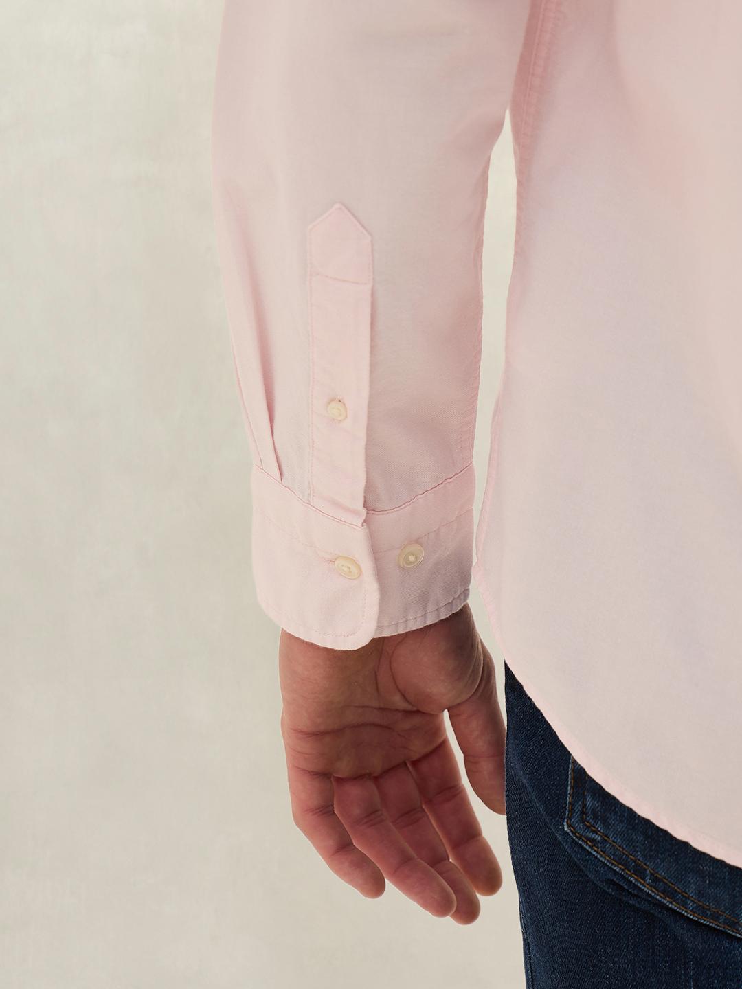 Gant Men Pink Solid Regular Fit Cotton Shirt