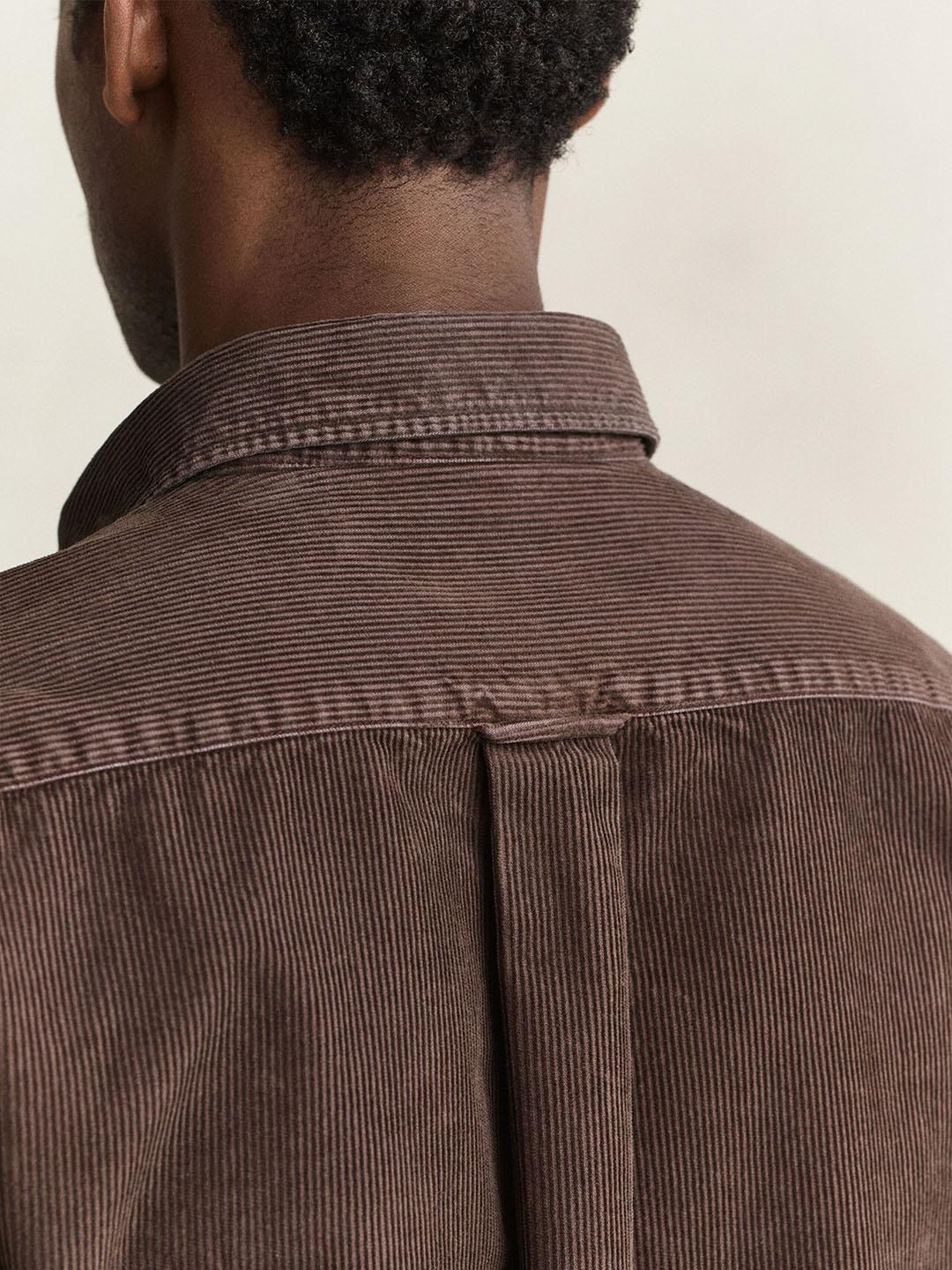 Gant Men Brown Solid Regular Fit Cotton Shirt