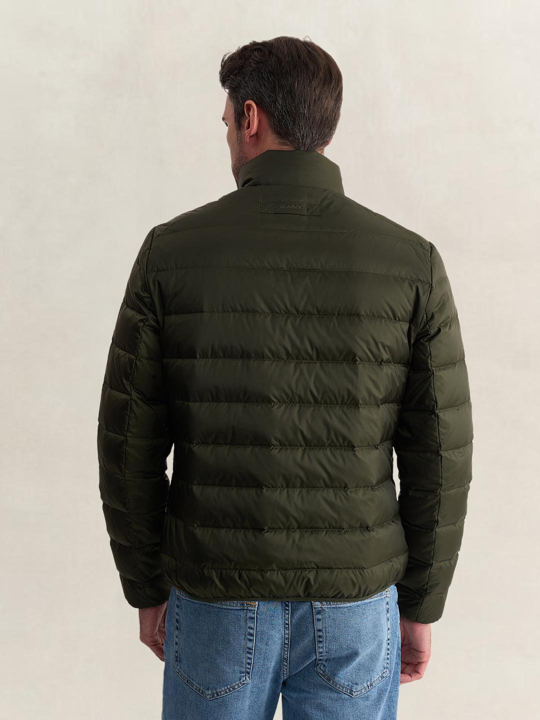 Gant Men Green Regular Fit Quilted Puffer Jacket