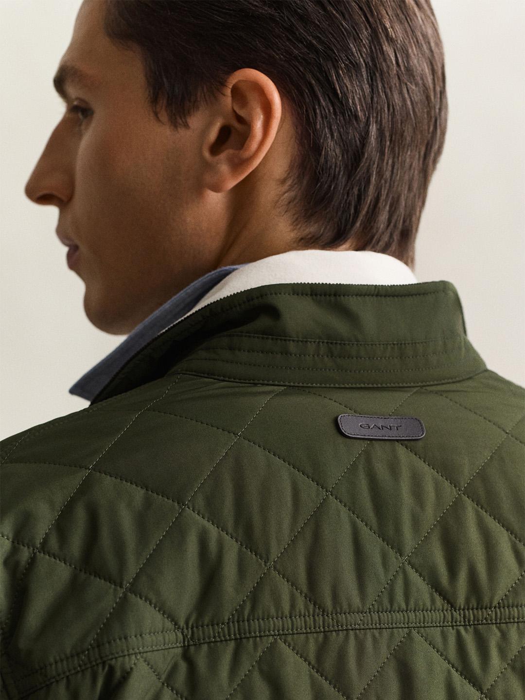 Gant Men Green Quilted Regular Fit Puffer Jacket