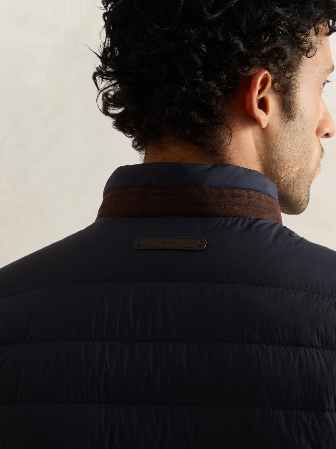 Gant Men Dark Navy Quilted Regular Fit Puffer Jacket