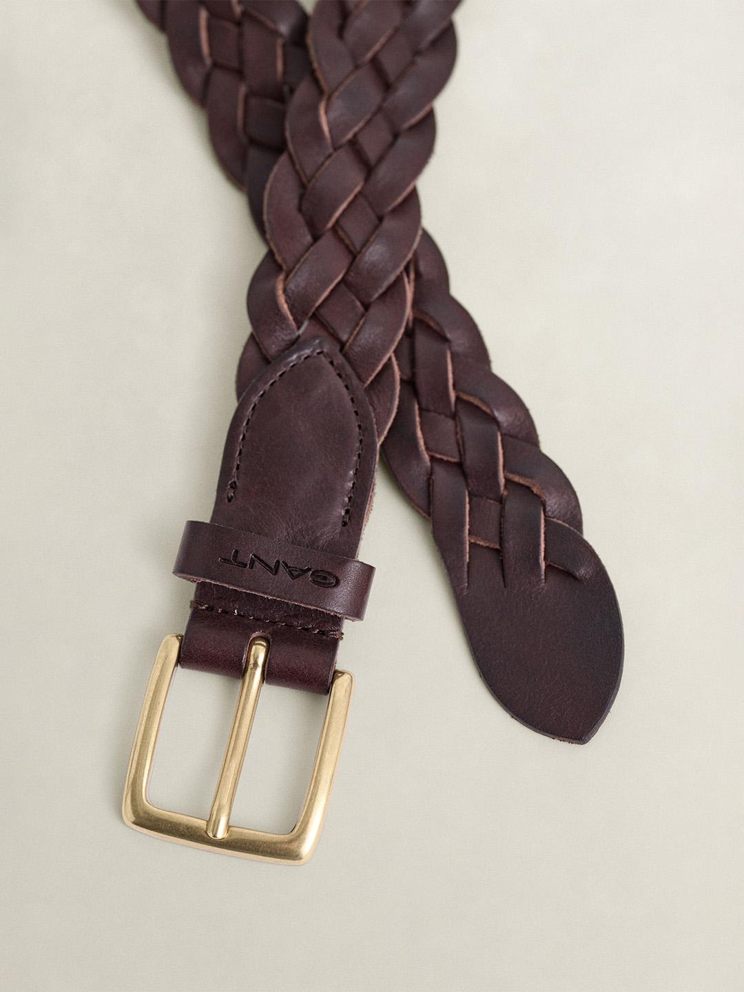 Gant Men Brown Braided Belt